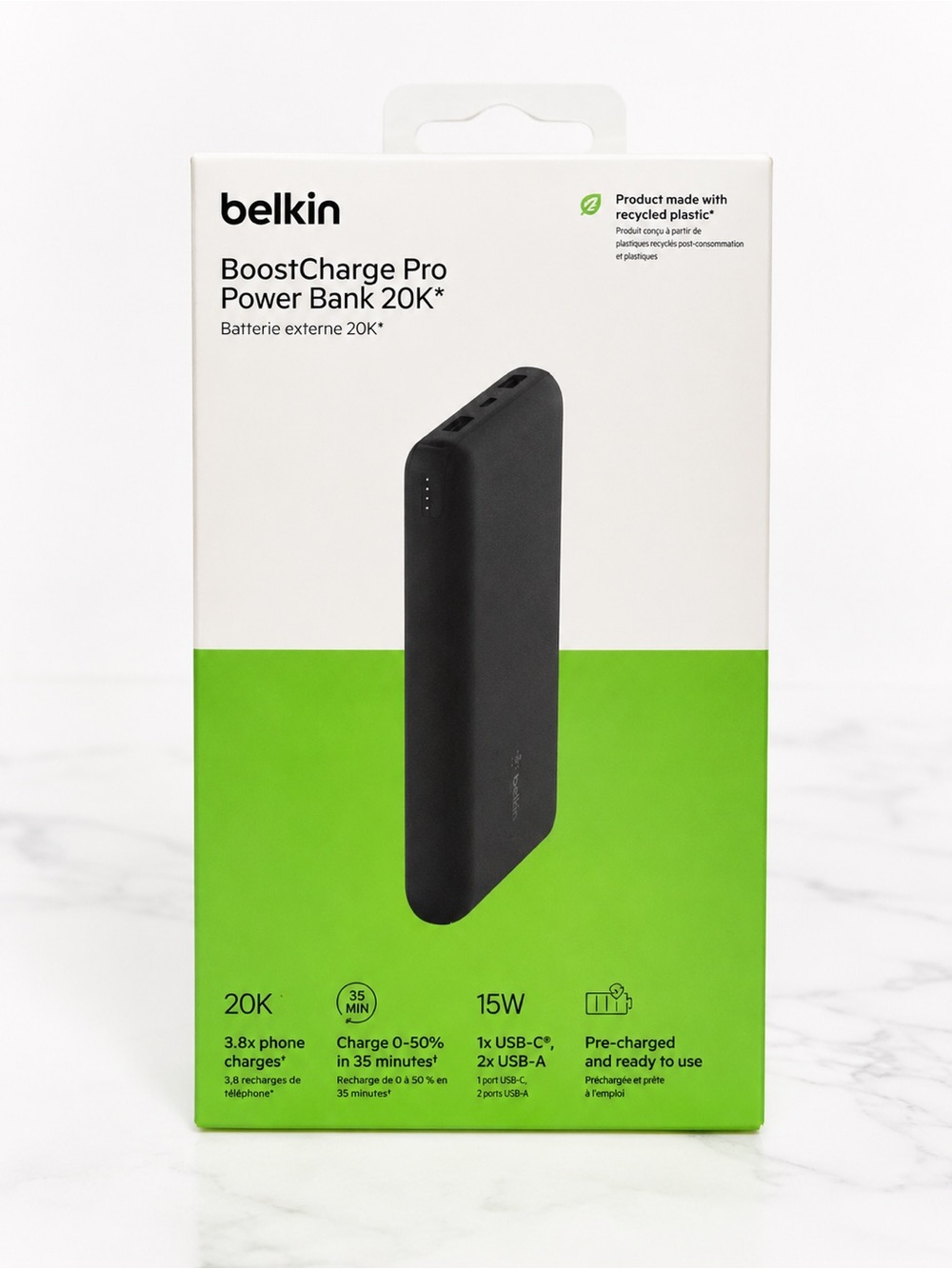 belkin BoostCharge Pro 20K Power Bank - Black Retail $75.00